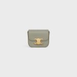 MINI CLAUDE IN SHINY CALFSKIN GREEN CLAY